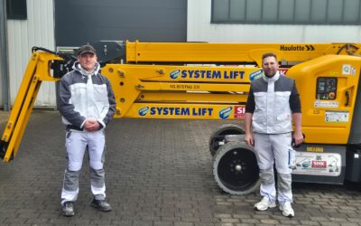 Weiterbildung: Jan und Max erfolgreich beim Hubarbeitsbühnen-Lehrgang