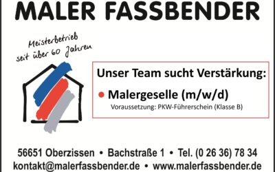 Wir suchen: Malergeselle (m/w/d)